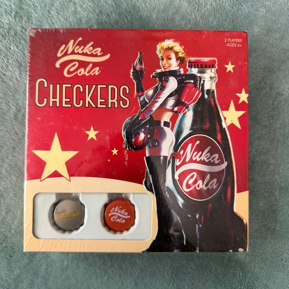 NEW & SEALED Nuka Cola Checkers Board Game Fallout Edition by USAopoly